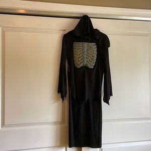 Light up skeleton reaper costume